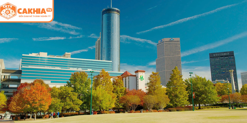 Atlanta Điểm Đến Văn Hóa Và Thể Thao Hàng Đầu Nước Mỹ 4 Quảng trường Centennial Olympic Park với đài phun nước sống động